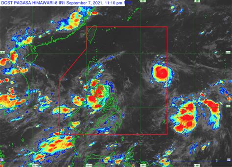 15 areas under Signal No. 2 as Jolina moves northwestward over .